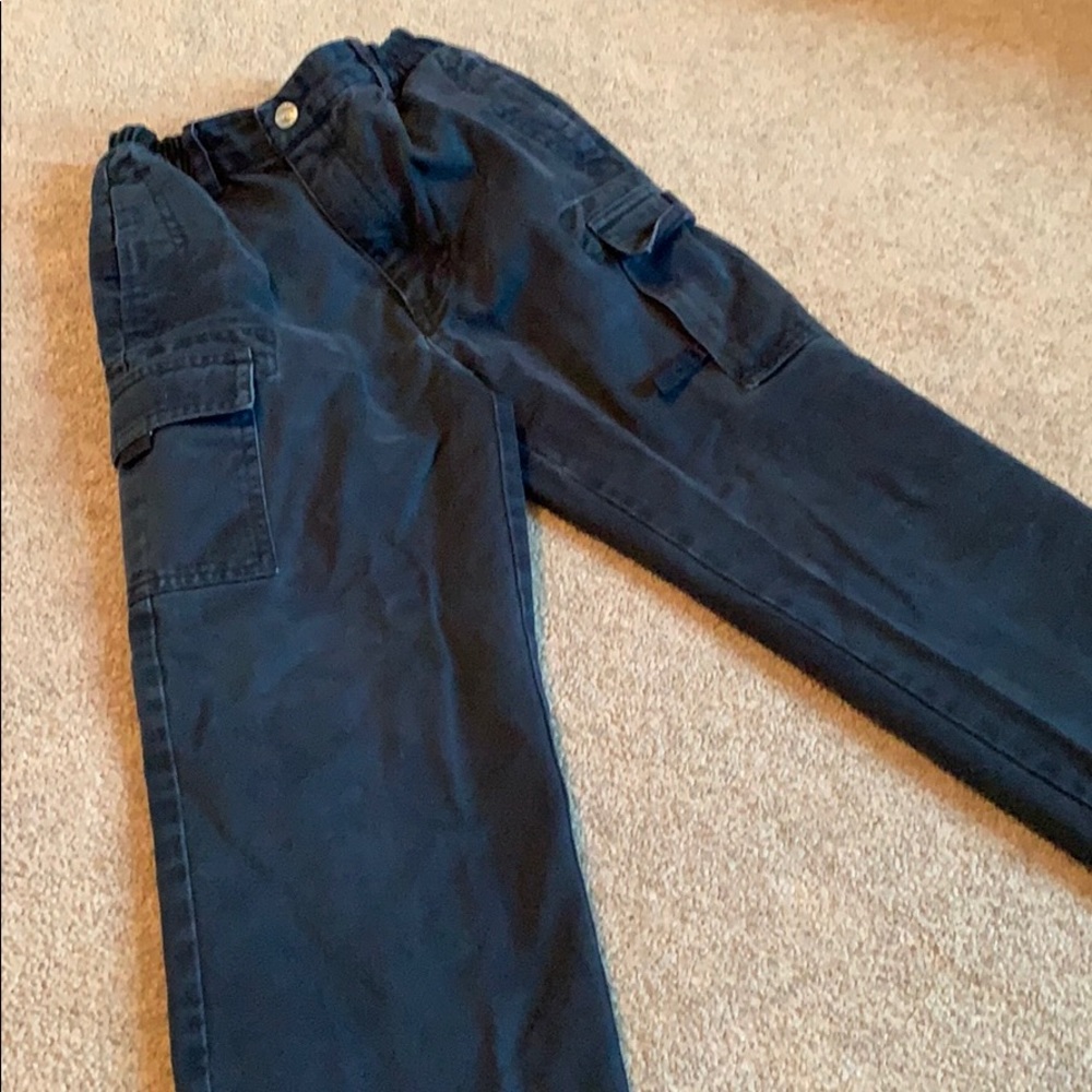 Boys Navy cargo pants size 6